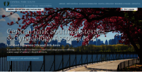 What Centralparksouthobgyn.com website looked like in 2021 (3 years ago)