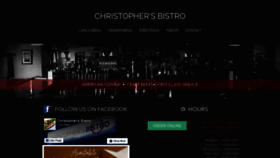 What Christophersbistro.net website looked like in 2021 (3 years ago)