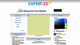 What Cursor.cc website looked like in 2021 (5 years ago)