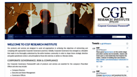 What Cgfresearchinstitute.co.za website looked like in 2021 (3 years ago)