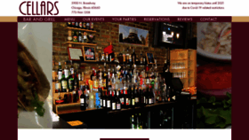 What Cellarsbarandgrill.com website looked like in 2021 (3 years ago)