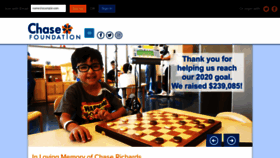 What Chasefoundation.org website looked like in 2021 (3 years ago)