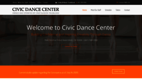 What Civicdancecenter.com website looked like in 2021 (3 years ago)