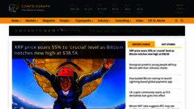 What Cointelegraph.com website looked like in 2021 (3 years ago)