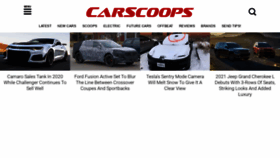What Carscoops.com website looked like in 2021 (3 years ago)