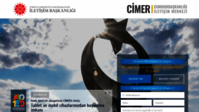 What Cimer.gov.tr website looked like in 2021 (3 years ago)