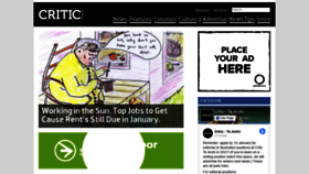 What Critic.co.nz website looked like in 2021 (3 years ago)