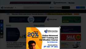 What Caclubindia.com website looked like in 2021 (4 years ago)