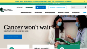 What Cancercenter.com website looked like in 2021 (3 years ago)