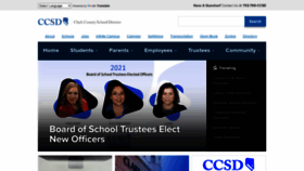 What Ccsd.net website looked like in 2021 (3 years ago)