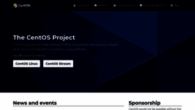 What Centos.org website looked like in 2021 (3 years ago)