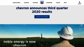 What Chevron.com website looked like in 2021 (3 years ago)