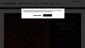 What Christies.com website looked like in 2021 (4 years ago)