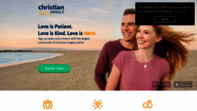 What Christianmingle.com website looked like in 2021 (3 years ago)