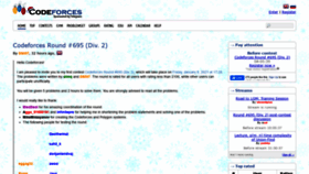 What Codeforces.com website looked like in 2021 (3 years ago)