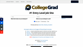 What Collegegrad.com website looked like in 2021 (3 years ago)