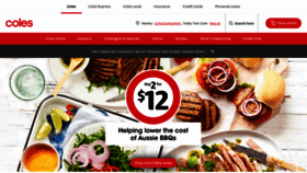 What Coles.com.au website looked like in 2021 (3 years ago)