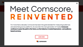 What Comscore.com website looked like in 2021 (3 years ago)