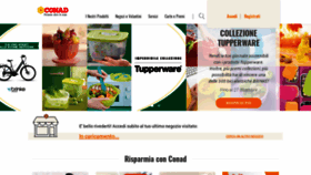 What Conad.it website looked like in 2021 (3 years ago)