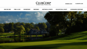 What Clubcorp.com website looked like in 2021 (3 years ago)