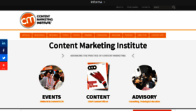 What Contentmarketinginstitute.com website looked like in 2021 (3 years ago)