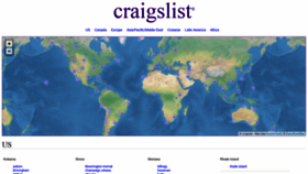 What Craigslist.org website looked like in 2021 (3 years ago)