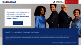 What Creditmutuel.fr website looked like in 2021 (3 years ago)