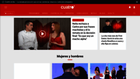 What Cuatro.com website looked like in 2021 (3 years ago)