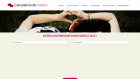 What Calculatricedelamour.fr website looked like in 2021 (3 years ago)