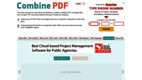 What Combinepdf.com website looked like in 2021 (3 years ago)