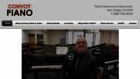 What Convoypiano.com website looked like in 2021 (3 years ago)