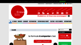 What Crous-bordeaux.fr website looked like in 2021 (3 years ago)
