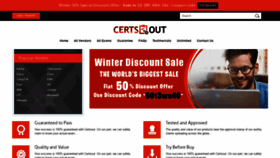What Certsout.com website looked like in 2021 (3 years ago)