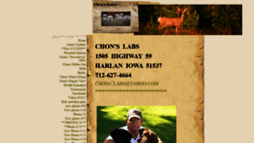 What Chons-labs.com website looked like in 2021 (3 years ago)