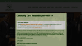 What Calocalcorps.org website looked like in 2021 (3 years ago)