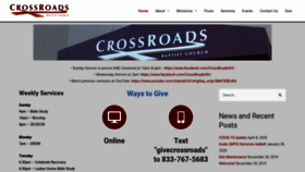 What Crossroads4.me website looked like in 2021 (3 years ago)