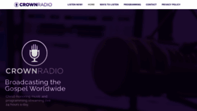 What Crownradio.org website looked like in 2021 (3 years ago)