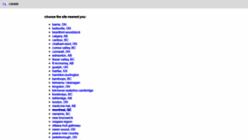 What Craigslist.ca website looked like in 2021 (3 years ago)