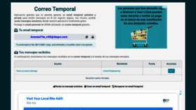 What Correotemporal.org website looked like in 2021 (3 years ago)