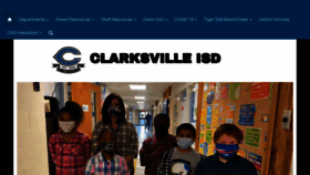 What Clarksvilleisd.net website looked like in 2021 (3 years ago)
