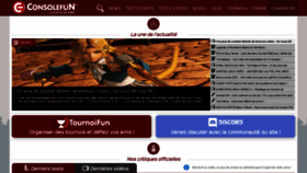 What Consolefun.fr website looked like in 2021 (3 years ago)