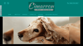 What Cimarronpetsalon.com website looked like in 2021 (5 years ago)