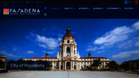 What Cityofpasadena.net website looked like in 2021 (3 years ago)