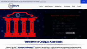 What Coequalassociates.com website looked like in 2021 (3 years ago)
