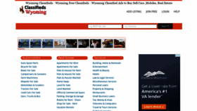What Classifiedswyoming.com website looked like in 2021 (3 years ago)