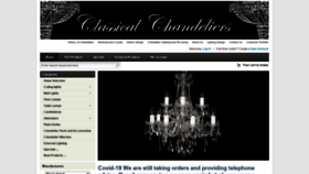 What Classicalchandeliers.co.uk website looked like in 2021 (3 years ago)