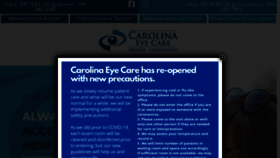 What Carolinaeyecarenc.com website looked like in 2021 (3 years ago)