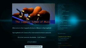 What Cappellaschoolofmusic.com website looked like in 2021 (3 years ago)
