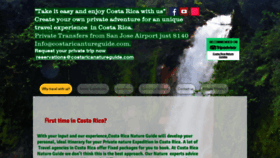 What Costaricanatureguide.com website looked like in 2021 (3 years ago)