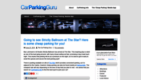 What Carparkingguru.com website looked like in 2021 (3 years ago)
